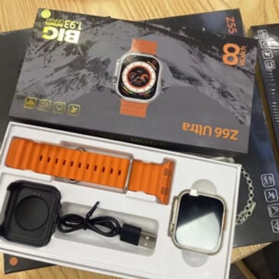 Picture of Z66 Ultra Smartwatch Ecg Heartrate 1.99"; Screen Series 8 Reloj Inteligente Z66ultra NFC Wireless Charger 8 Smart Watch Black