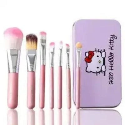 Picture of Hello Kitty Mini Makeup Brush Set of 7 Pieces - Pink Pink