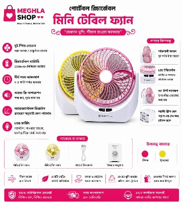 Picture of Rechargeable fan/Table fan Multicolor