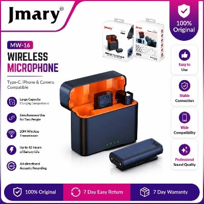 Picture of Jmary MW-16 2.4G Wireless Microphone For Mobile & Camera Multicolor
