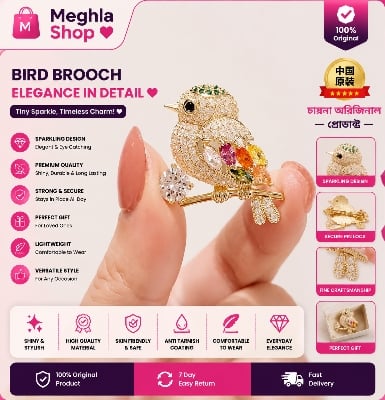 Picture of Magpie Bird Brooch High-end Japanese Style Cute Anti-running Light High-end Sense Personalized Suit Colorful Pin Corsage Accessories Multicolor