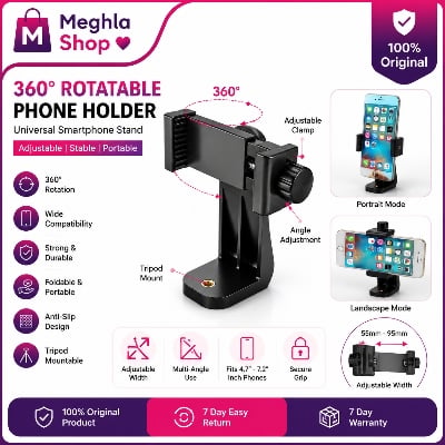 Picture of Mobile Phone Holder Mount for Tripod camera Stand Multicolor