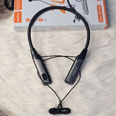 Picture of New Recrsi wireless Neckband Bluetooth Earphone RE-NY060 Charging becup 200 Hours (Best price) Multicolor