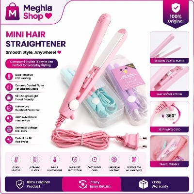 Picture of Students and Travlling Mini Hair Straightener Curlin Irons 