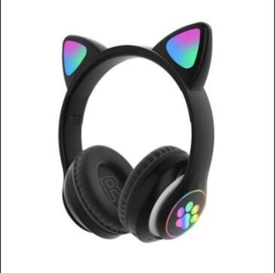 Picture of STN-28 Over Ear Music Headset Glowing Ear Headphones Foldable Wireless 