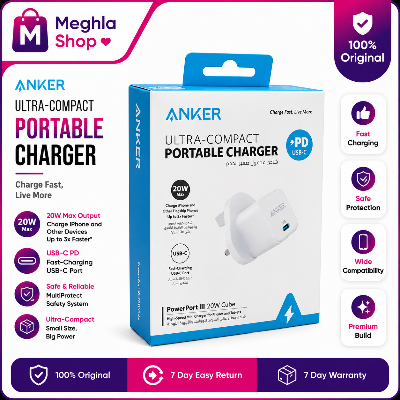 Picture of Anker PD Series 3 , 20W Cube USB-C Adapter White