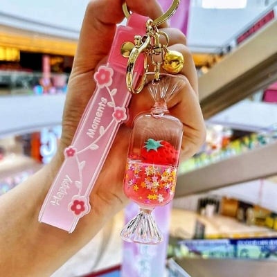 Picture of Cute Ocean Shell Liquid Glitter Keychain / Bag Charm 