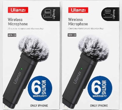 Picture of Ulanzi WM-10 Wireless Clip-on Microphone for i Phone User Multicolor