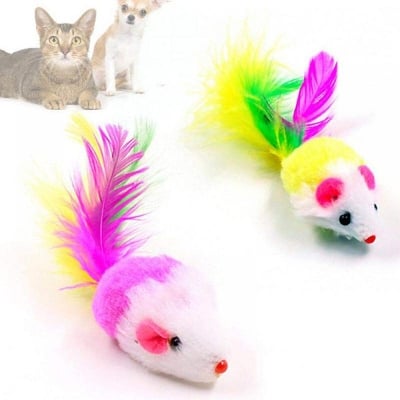 Picture of Fairy Posh Stuffed Cat Toy Mouse - Kitten's Toy, Posh Toy for Cats - Multicolor - 