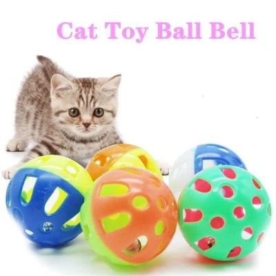 Picture of Cat Toy Interactive Toys For Cats. Cat Ball Bell Toy 1pc - Multicolor - 