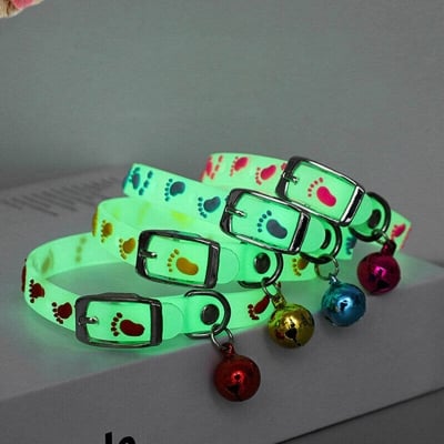 Picture of Radium Belt Pet Cat Collar With Bell Puppy Neck Strap Soft For Dog Collars Cat Belt - Cat Belt - Multicolor - 