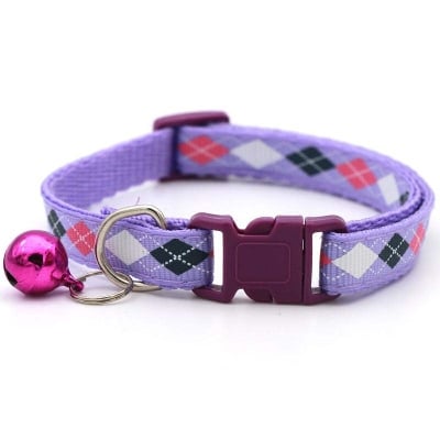 Picture of Diamond design collar belt - purple - Purple - 