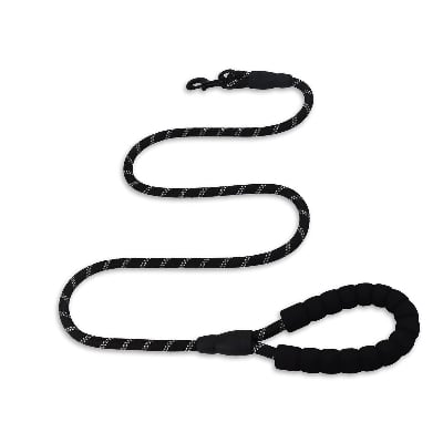 Picture of Strong Dog Leash Handle And Highly Reflective Threads For Small Medium And Large Dogs Nylon Leash Pet Safety Belt - Black - 