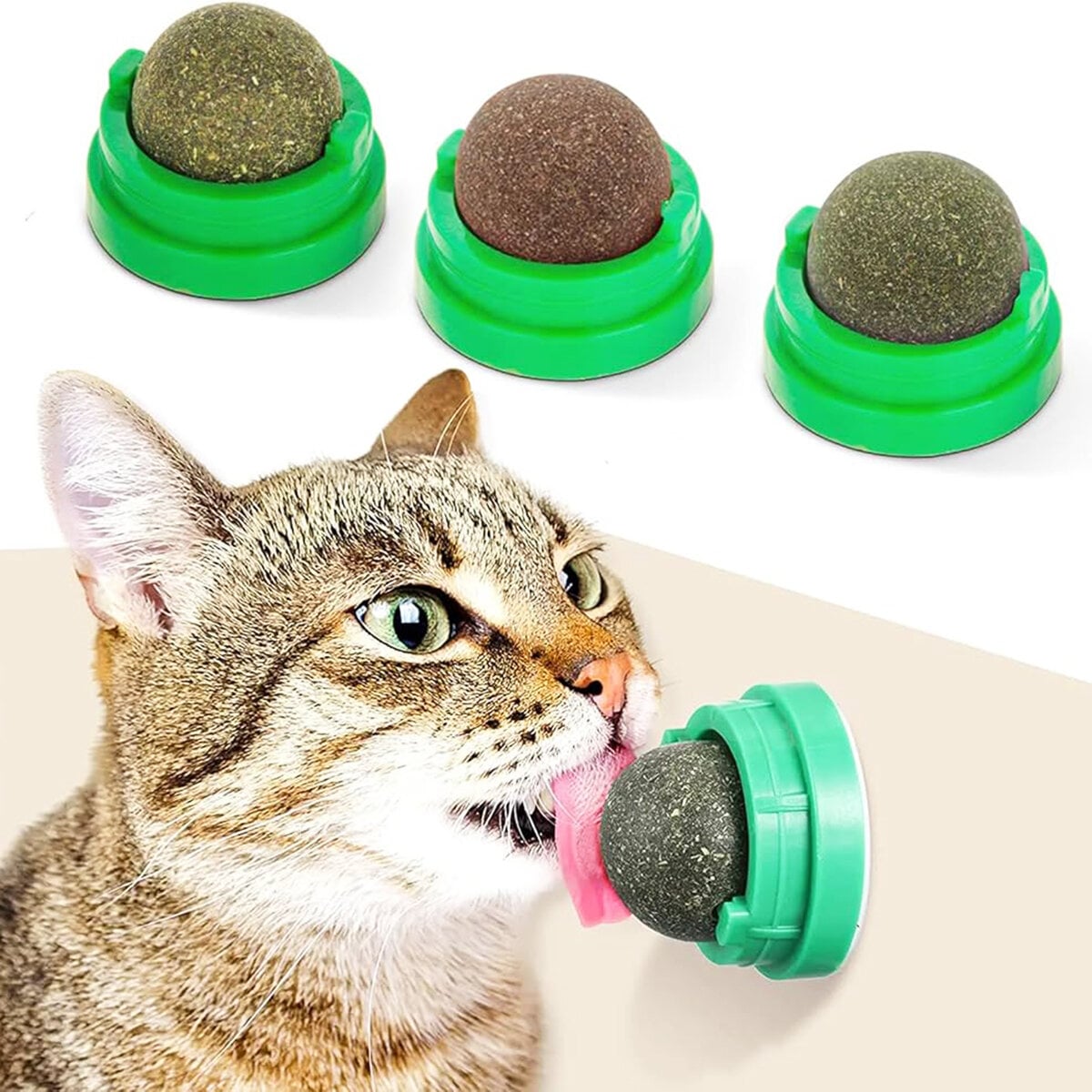 Picture of Pet Catnip Toy Bite-resistant Licking Kitten Mint Catnip Balls - 20 gm
