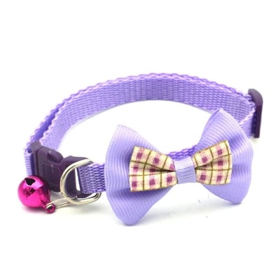 Picture of Unique Design bow/tie collar belt - purple - Purple - 
