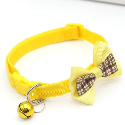 Picture of Unique Design bow/tie collar belt - Yellow - Yellow - 
