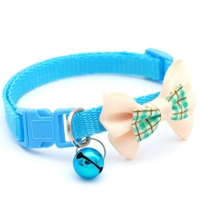 Picture of Unique Design bow/tie collar belt - Light Blue - Light blue - 