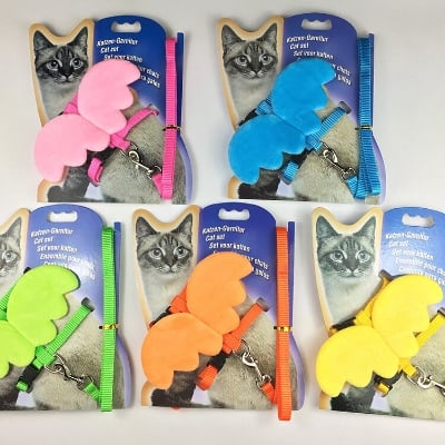 Picture of Pet Small Cat Belt Harness Nylon Leash Beautiful Angel Wing Dog-Harness-Leash-Belt-Pet