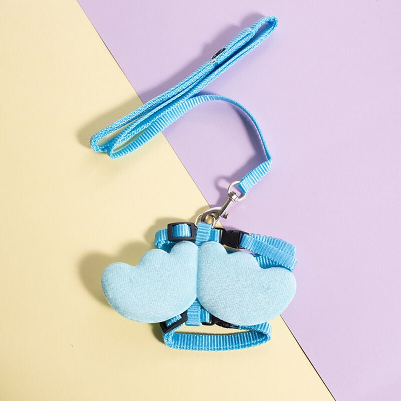 Picture of Pet Small Cat Belt Harness Nylon Leash Beautiful Angel Wing Dog-Harness-Leash-Belt-Pet