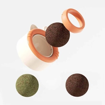 Picture of 360 degree Rotating Pet Catnip Toy Bite-resistant Licking Kitten Mint Catnip Balls - 10 gm
