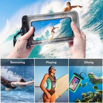 Picture of Waterproof Mobile Bag PVC Mobile Phone Cases Clear Pouch Case Water Proof Cell Phone Bag With Lanyard-Multicolor
