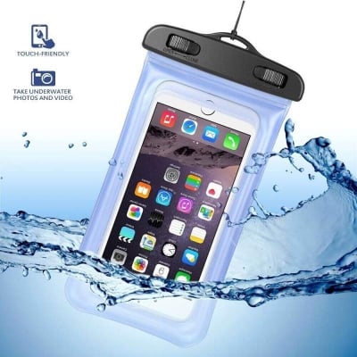 Picture of Waterproof Mobile Bag PVC Mobile Phone Cases Clear Pouch Case Water Proof Cell Phone Bag With Lanyard-Multicolor