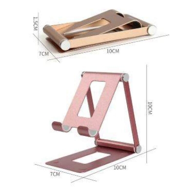 Picture of Aluminum Alloy Portable iPad Stand Compatible 4.7-11 Inch Tablet Phone Holder Adjustable Desktop Phone Tablet Stand-Black