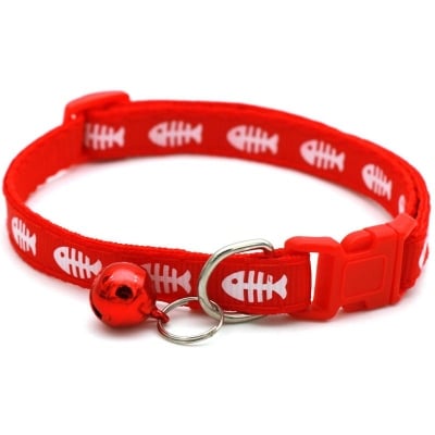 Picture of Fishprint collar for cat/dog - Red - Red - 