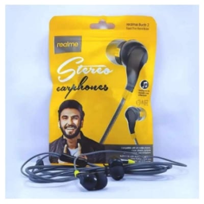 Picture of Realme Stereo Earphone High Definition Sound Quality - Headphone-Black