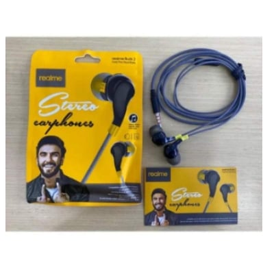 Picture of Realme Stereo Earphone High Definition Sound Quality - Headphone-Black