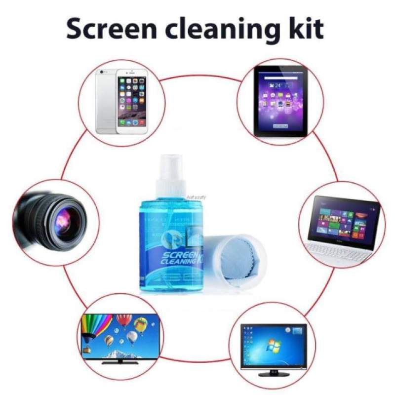 Picture of Screen Cleaner Kit for LED & LCD TV, Computer Monitor, Laptop, and Screens-Blue