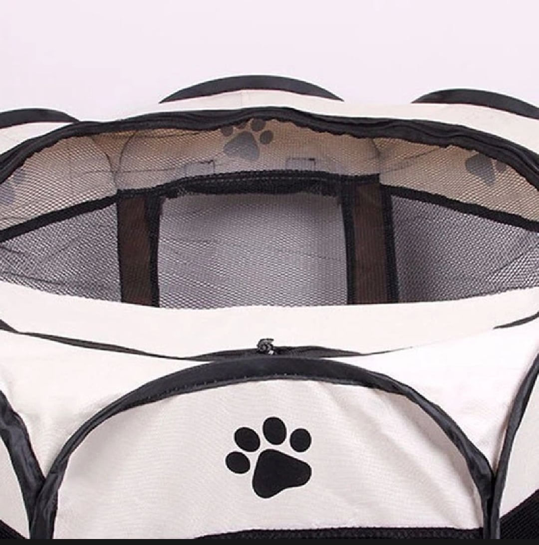 Picture of (Large Size)Portable Folding Pet tent Dog House Cage Dog Cat Tent Playpen Puppy Kennel Easy Operation Octagon Fence Easy House for cat and dog - 200 gm