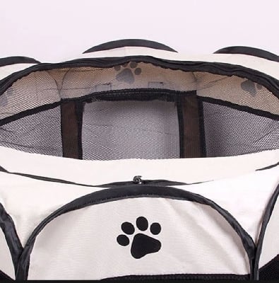 Picture of (Large Size)Portable Folding Pet tent Dog House Cage Dog Cat Tent Playpen Puppy Kennel Easy Operation Octagon Fence Easy House for cat and dog - 200 gm