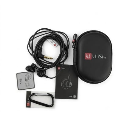 Picture of UiiSii HM 12 Super Bass Stereo And dynamic In-Ear Headphone Cable Headphone-Black