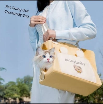 Picture of Cat Carrier Bag Canvas Pet Shoulder Bag for Puppy Small Dogs and Cats Hiking - 50 gm