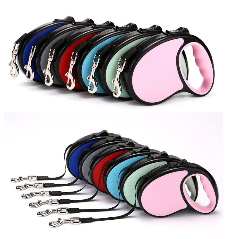Picture of 3M High Quality 3 meter Retractable Dog Leash Tangle-Free Dog Traction Rope Anti-Slip Handle Extendable Dog Leash for Small and Medium Pets - 100 gm