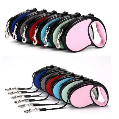 Picture of 3M High Quality 3 meter Retractable Dog Leash Tangle-Free Dog Traction Rope Anti-Slip Handle Extendable Dog Leash for Small and Medium Pets - 100 gm