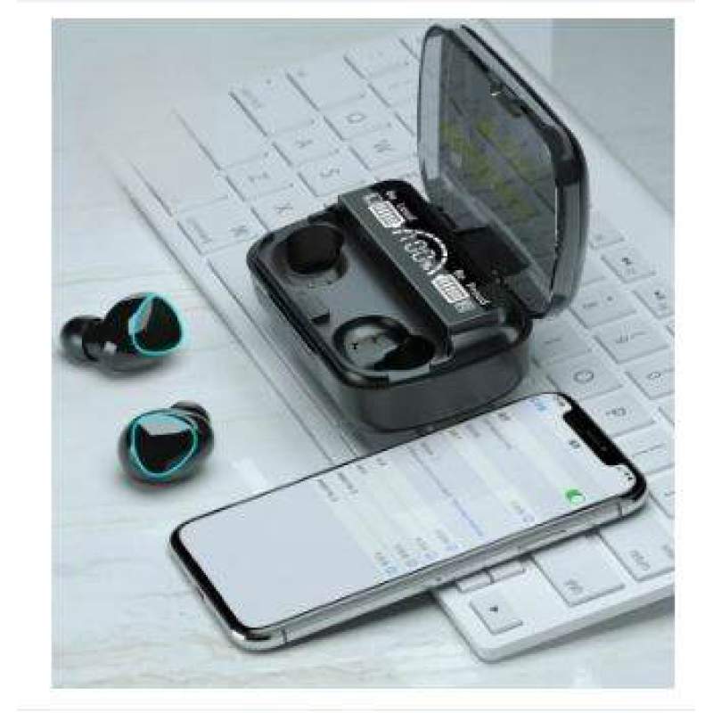 Picture of New M10 TWS Earphone 9D Stereo LED Digital Display Touch  Technology - Earphone-Black