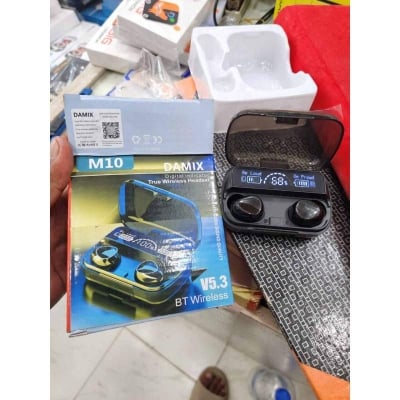Picture of New M10 TWS Earphone 9D Stereo LED Digital Display Touch  Technology - Earphone-Black
