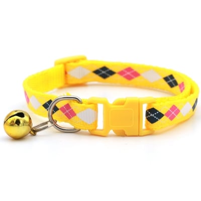 Picture of Diamond design Collar belt - Yellow - Yellow - 