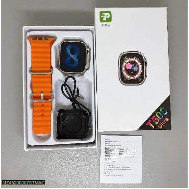 Picture of T500 Ultra Smart Watch Call support, notifications and fitness Black Watch 8 Serous 2023 New Model Smart Watch-Orange