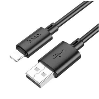 Picture of Hoco X88 Gratified USB to Lightning 2.4A Fast Charging Data Cable for iPhone-Black
