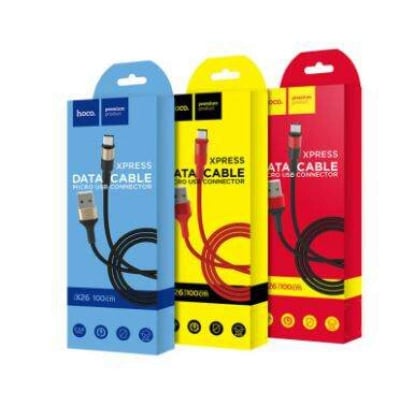 Picture of hoco X26 Xpress charging data cable for USB to Micro-USB  1m-Black