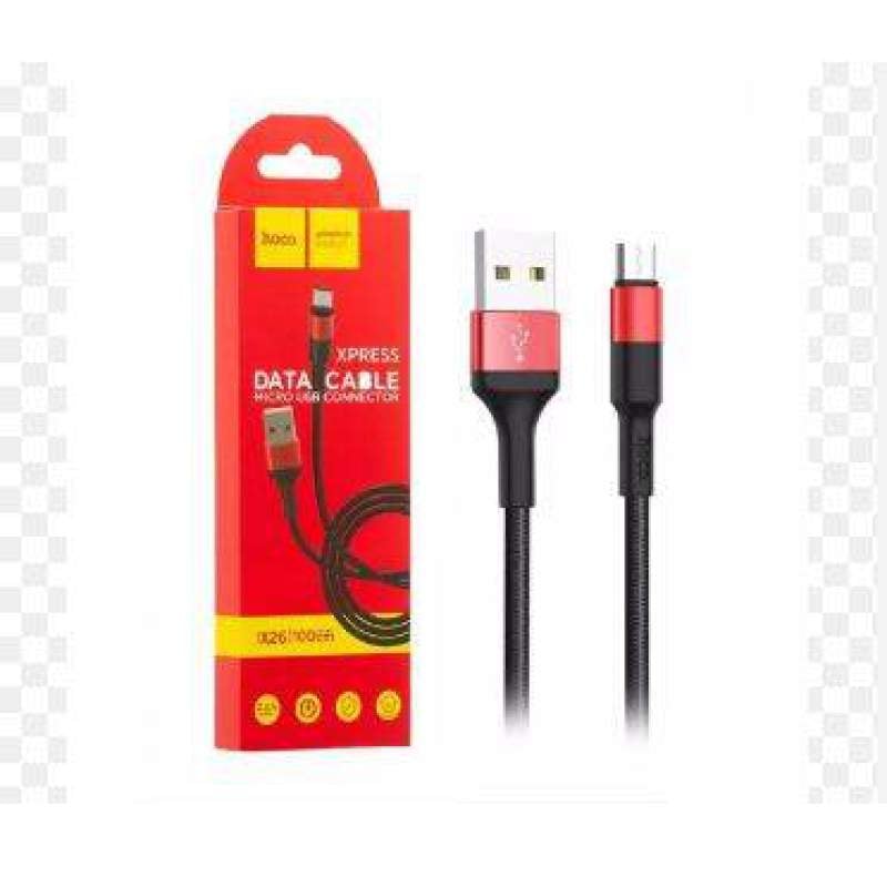 Picture of Hoco X26 Xpress charging data cable for Micro USB type C - 1M Black