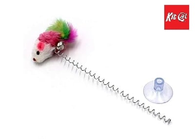Picture of Funny Cat Toys for Cat Kitten Playing Pet Toys (suction cup) - Multicolor - 10 gm