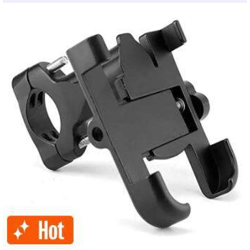 Picture of Metal Mobile Holder Phone Mount for Motorcycle/bicycle hendel-Black