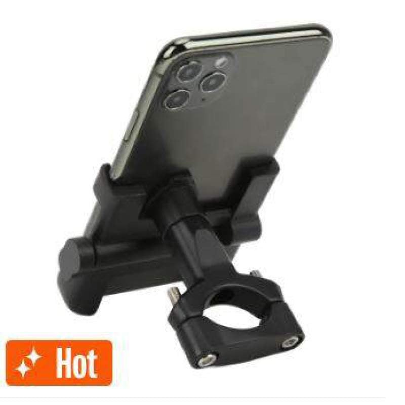 Picture of Metal Mobile Holder Phone Mount for Motorcycle/bicycle hendel-Black