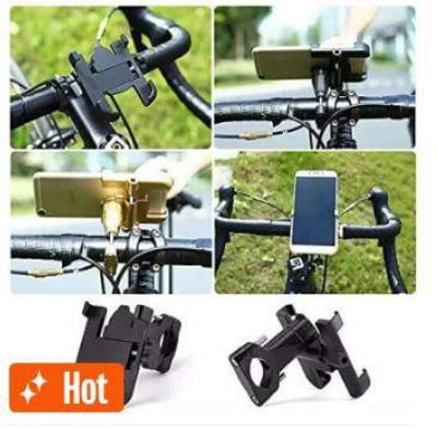 Picture of Metal Mobile Holder Phone Mount for Motorcycle/bicycle hendel-Black