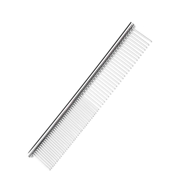Picture of Pet Comb Optional Professional Dog Cat Grooming Comb Stainless Steel Puppy Hair Trimmer Brush Beauty Combs - Silver - 