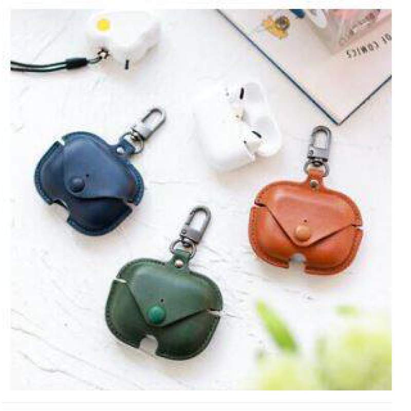 Picture of AirPods Pro 2 Magnet Leather PU Case with Hook For apple